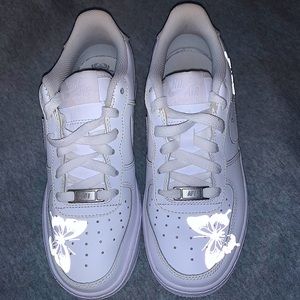 Holographic Butterfly Nike Air Force 1s